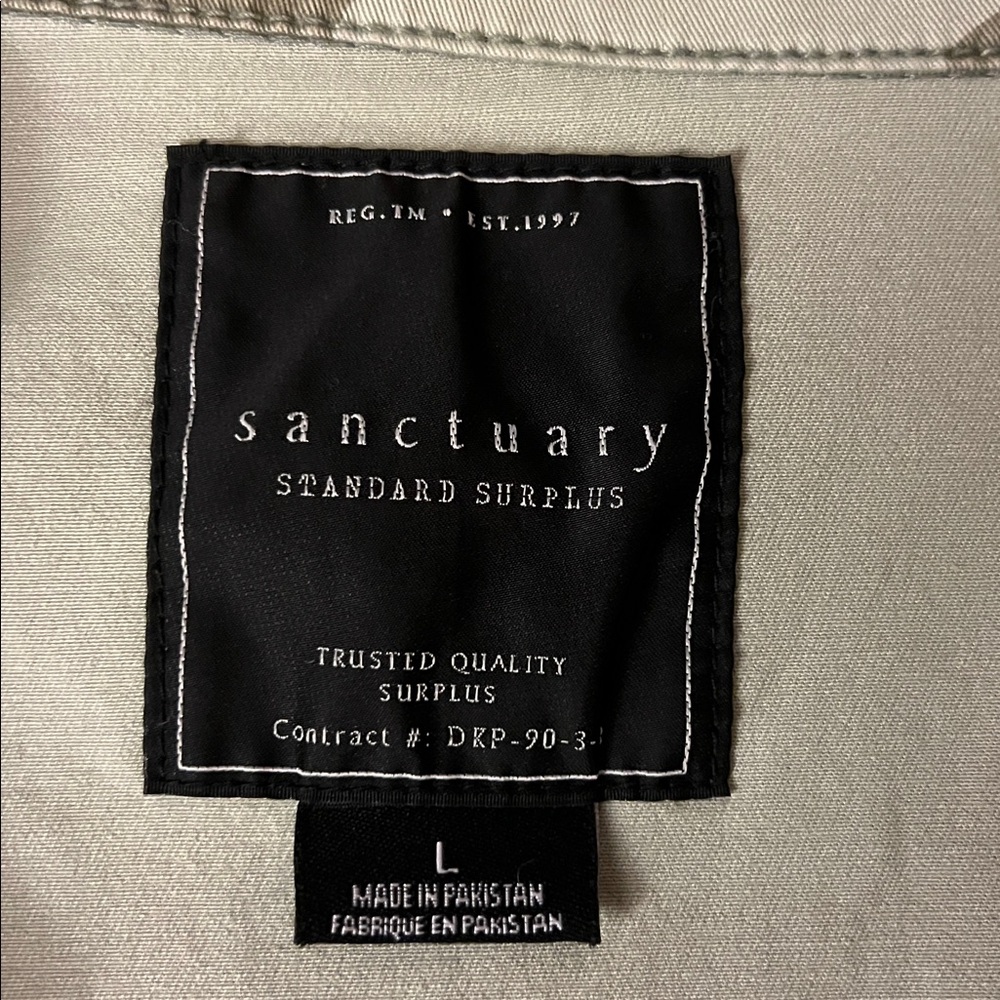 Sanctuary Green Camouflage Jean Jacket - Picture 2 of 7